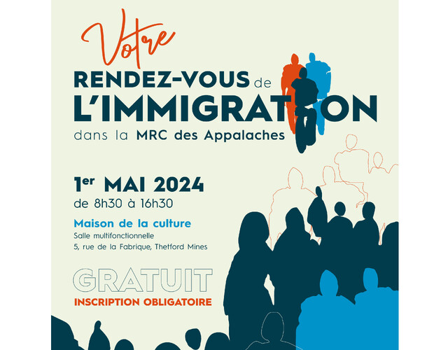 Votre rendez-vous de l'immigration dans la MRC des Appalaches : Dialogues sur les enjeux et réalités régionales